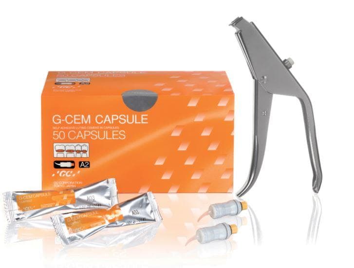 GC G-Cem Self-Adhesive Resin Cement Capsule Starter Kit with Applier, #439003 - G Cem Starter Kit w/Capsule Applier - Image 1
