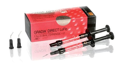 GC Gradia Direct LoFlo #A1 Composite Syringe, 2x1.3g, #002289 - Gradia Direct LoFlo #A1 Syr.(2x1.3g) - Image 1