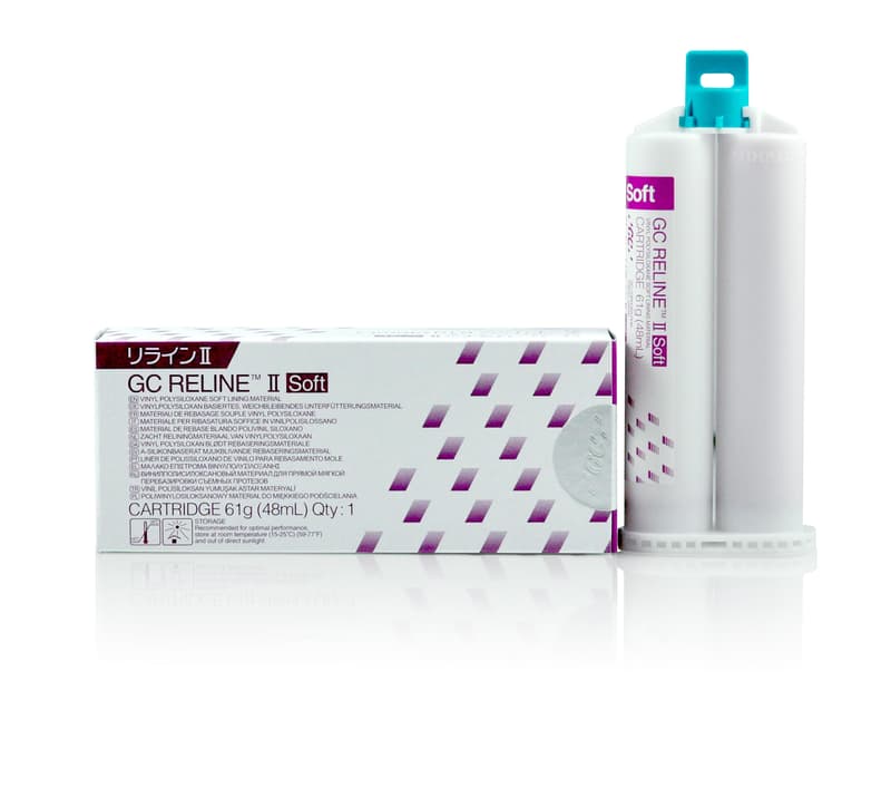 GC Reline II Soft Chairside Reline Cartridge Refill, 48ml, 1/Pkg, #010264 - Reline II Soft Cartridge Refill (48ml) - Image 1