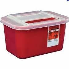 Cardinal Health Sharps-A-Gator Multi-Purpose Sharps Container, 1 Gallon, Red, Sliding Lid, 31143699 thumbnail 8