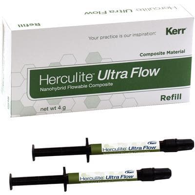 Herculite Ultra Flow Flowable Composite, Syringe Refill, Shade A2, 2 x 2 g Syringes with 20 Dispensing Tips, 2/Pk, Kerr 35393 thumbnail 32