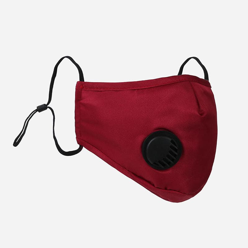 Sky Choice Washable Face Mask with 2-Carbon Filter, Red, 01KXNHK94WKNYXGJJNZC2NETK4 - Mask w/Filter Washable (Red) - Image 1