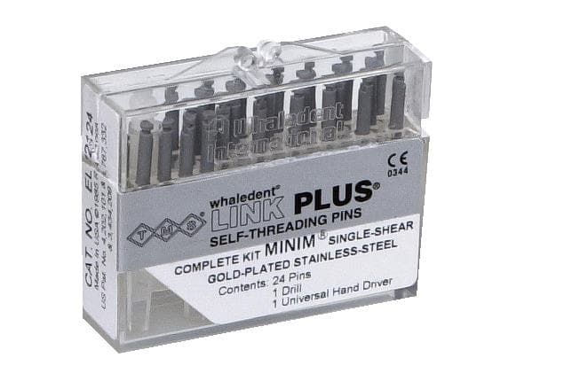 TMS Link Plus Self-Threading Pins, Gold-Plated Stainless Steel, Minim Double-Shear Bulk Kit, 0.021" (0.525 mm), Silver, 50/Pk, L732 thumbnail 20