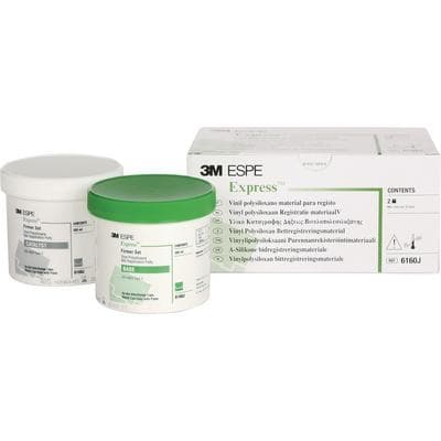 3M Express VPS Bite Registration Material Putty, Fast Set, 2 x 305 mL Jars (Base & Catalyst), Refill Kit 6160J thumbnail 11