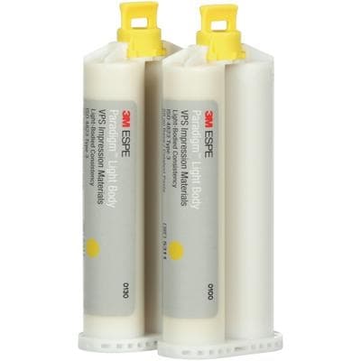 Paradigm Light Body Refill, Vinyl Polysiloxane Impression Material, 2x50ml Cartridges, #5311 - Paradigm Light Body Refill (2x50ml) - Image 1