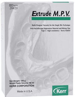 Kerr Extrude M.P.V. VPS Impression Material, Dark Green, 2-Cartridge Pack (2x50ml + Tips), 28420 thumbnail 2