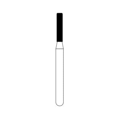 NTI Diamond Bur, FG, Coarse, Modified Shoulder Cylinder, #836KR-012, 1.2 mm Diameter, 6.0 mm Length, Green Ring, 5/Pkg thumbnail 11