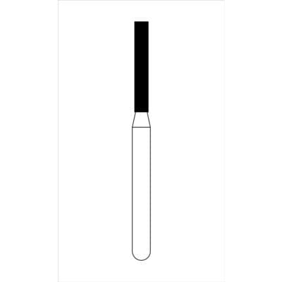 NTI Diamond Bur, FG, Cylinder Flat End, #C837, 1.2 mm Diameter, 8.0 mm Length, Coarse, Green Ring, 5/Pk, C837-012 thumbnail 13