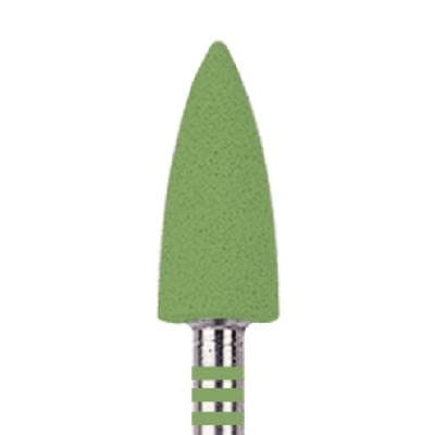 NTI CeraGlaze Porcelain Polisher, Green Pre-Polishing, Coarse, Flame Shape, HP Shank, #P344, 1/Pk thumbnail 17