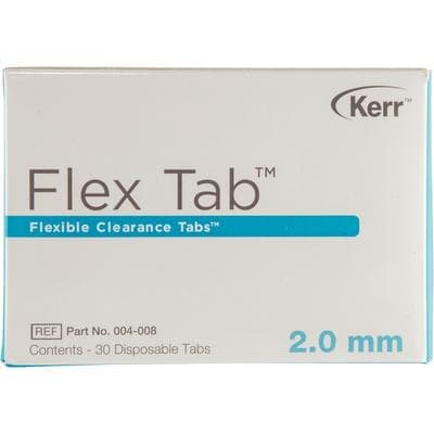 Kerr Flex Tab Flexible Clearance Tabs, 2.0 mm, Blue, 30/Pk, 004-007 thumbnail 2