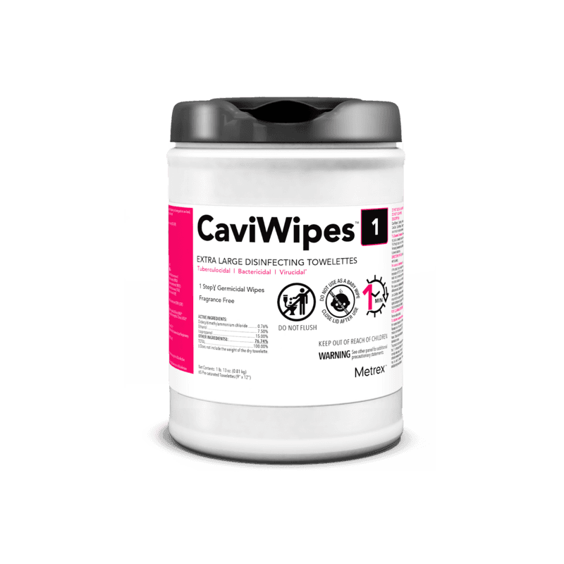 CaviWipes1™ Surface Disinfectant Towelette Wipes, Extra Large, 9" x 12", 65/Canister, 13-5150 thumbnail 8