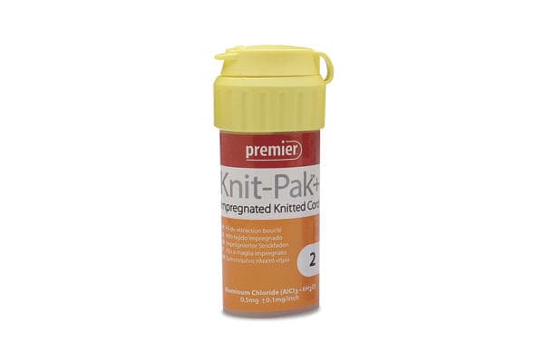Premier Knit-Pak+ Impregnated Knitted Retraction Cord, Size 2, Aluminum Chloride, Orange, 100" (254 cm), 1/Pk, 9007565 thumbnail 12