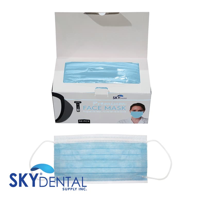 Sky Choice Mask Earloop Pink Level 3, ASTM, 50/Box - Mask Earloop Pink Level 3 (50) - Image 1