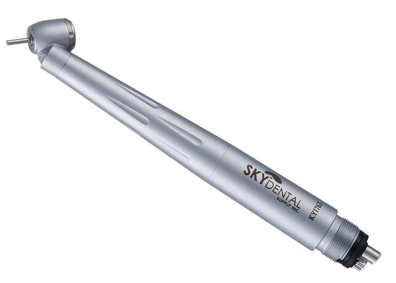 Sky Choice High Speed Handpiece LED Generator Push Button Surgical, 45 Degree Head, 4-Holes, 1-Year Warranty - Handpeice LED Generator PB (Surgical) - Image 1