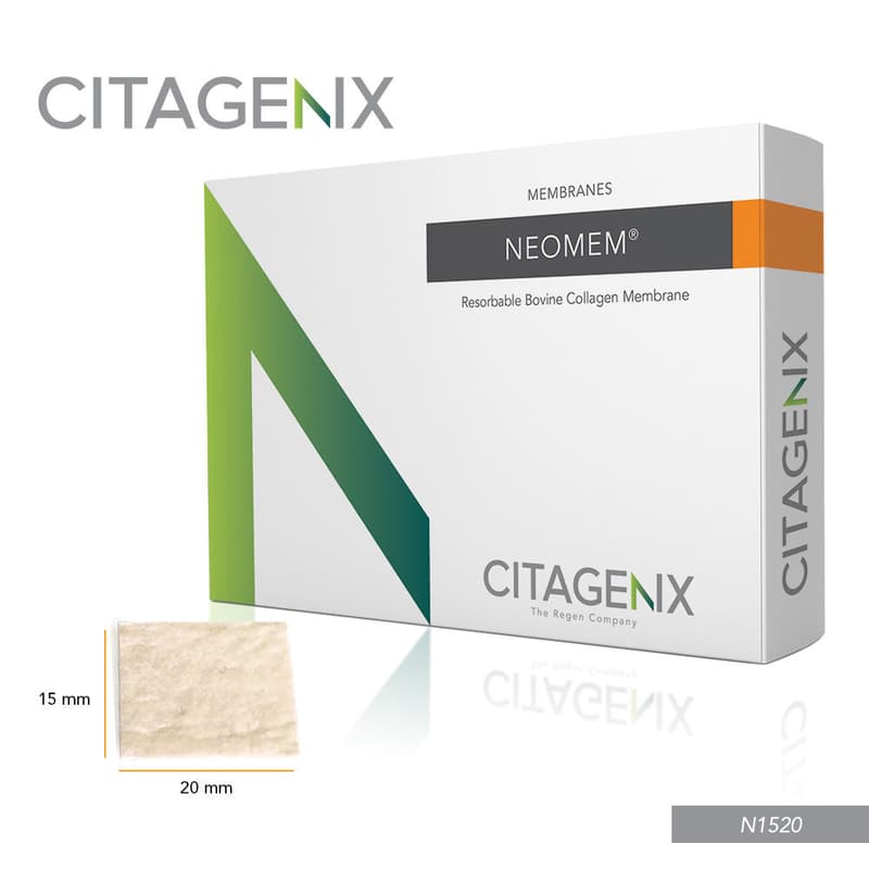 Citagenix Neomem Resorbable Bovine Collagen Membrane, Type I, 15mm x 20mm, N1520 thumbnail 5