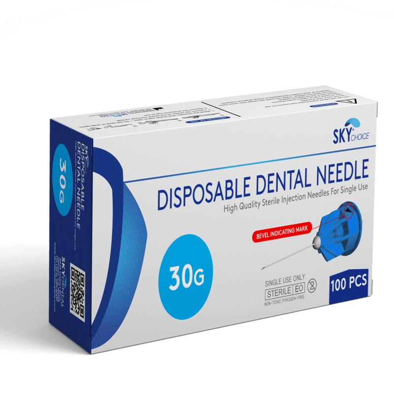 Sky Choice Disposable Needles, 30 Gauge, Extra-Short (0.3x12mm), Plastic Hub, Single Use, 100/Box - Needles 30 Gauge X-Short (100) - Image 1