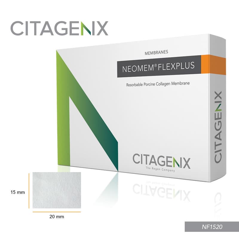 Citagenix NeoMem FlexPlus Resorbable Collagen Membrane, 15 x 20 mm, NF1520 thumbnail 5