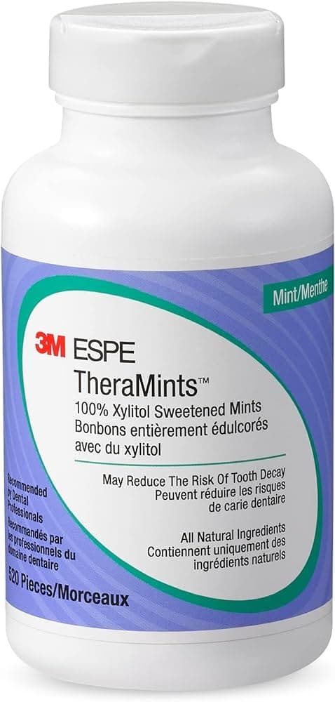 TheraMints 100% Xylitol Sweetened Mints, Mint Flavor, 520/Bottle, 12119M thumbnail 16