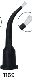 Pac-Dent iFlo EZVisc Curved Delivery Tips with Adjustable Brush, Black, 100/Pk, 1169 thumbnail 16
