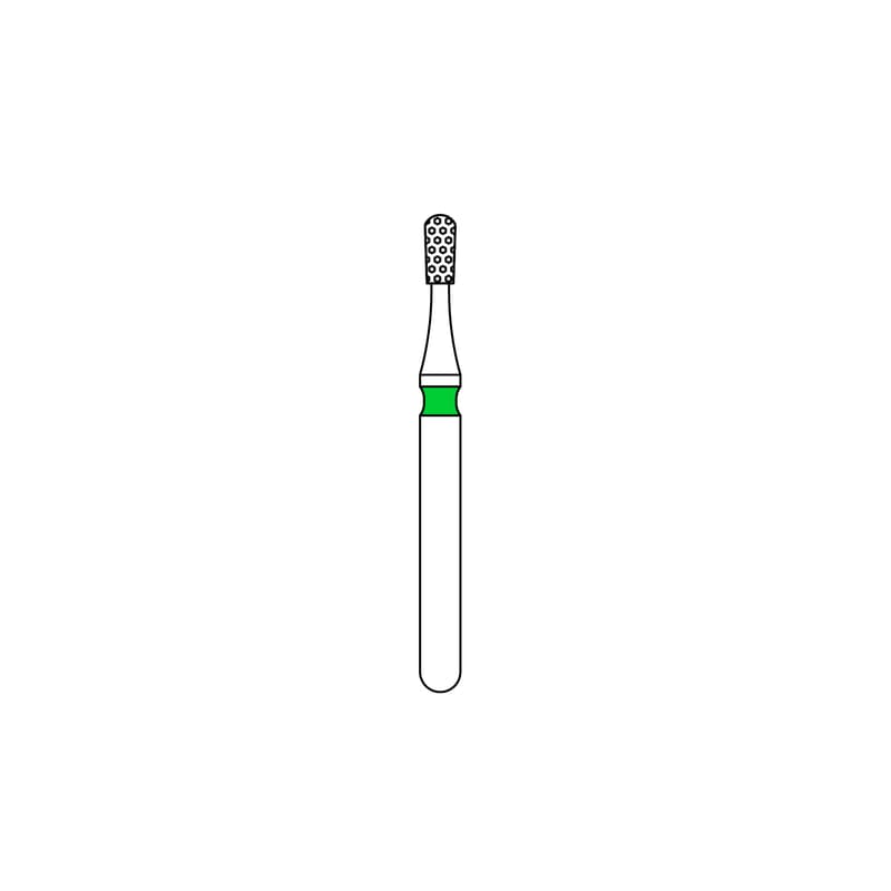 Priva Rotary Instruments Diamond Bur, FG, Coarse, Green, Pear, 1.2 mm Head Diameter, 5/Pkg, #830-012C thumbnail 6