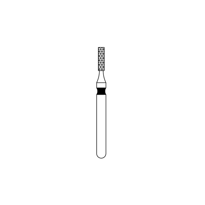 Priva Rotary Instruments Diamond Bur 835-010XC, FG, Extra Coarse, Black, Flat End Cylinder, 1.0 mm Head Diameter, 5/Pkg thumbnail 6