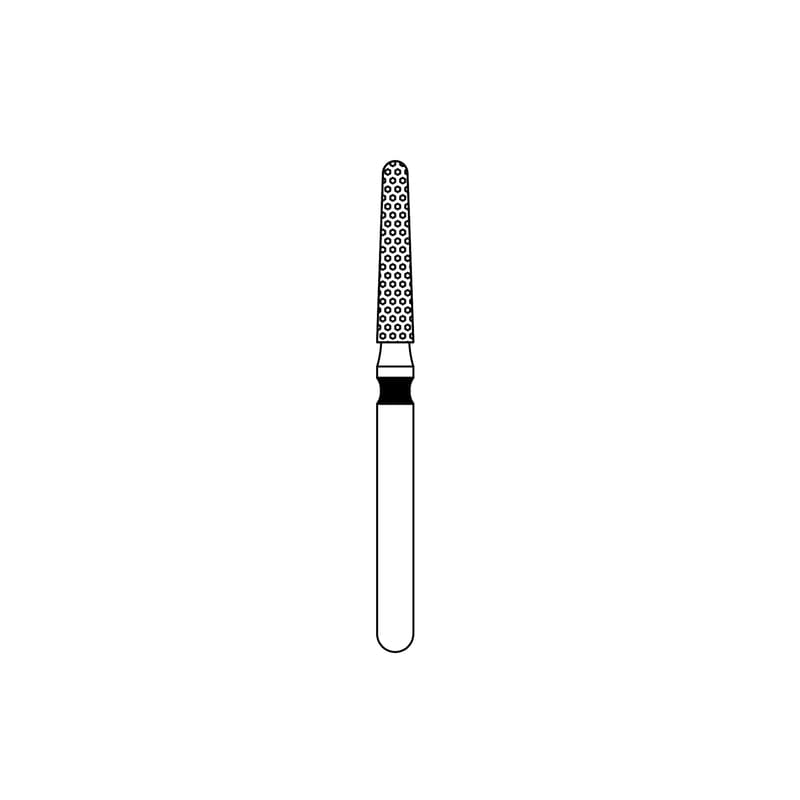 Priva FG #856.016 Super Coarse Grit Round End Taper Diamond Burs, 5/Pk, P856016XC thumbnail 13