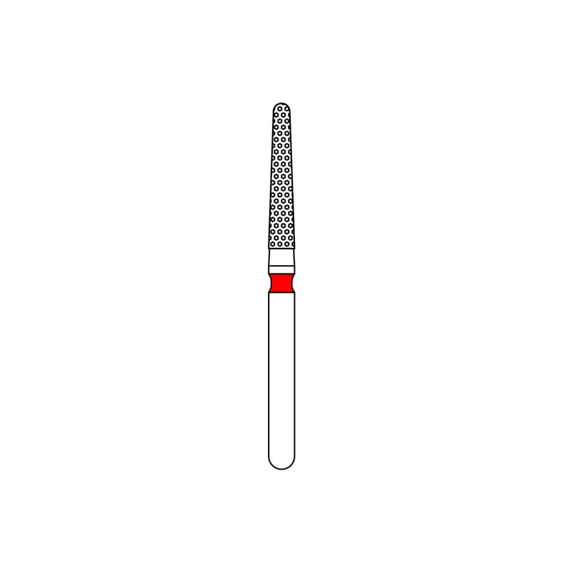 Priva Rotary Instruments Diamond Bur, FG, Fine, Red, Round End Taper, 856L-016F, 1.6 mm Head Diameter, 5/Pkg, P856L016F thumbnail 10