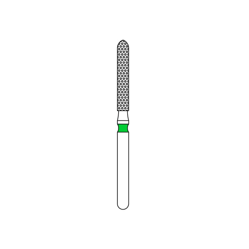 Priva Rotary Instruments Diamond Bur, FG, Coarse, Green, Flame, 1.6 mm Head Diameter, 5/Pkg, #879-016C (P879016C) thumbnail 6