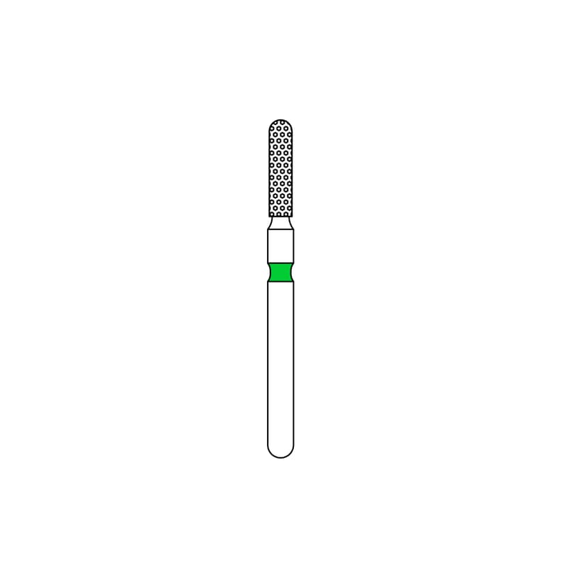 Priva Rotary Instruments Diamond Bur 880-014C, FG, Coarse, Green, Round End Cylinder, 1.4 mm Head Diameter, 5/Pkg thumbnail 6
