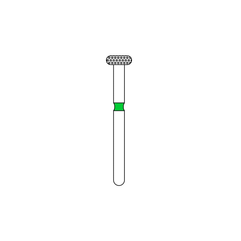 Priva Rotary Instruments Diamond Bur FG, Coarse, Green, Wheel, #909-037C, 3.7 mm Head Diameter, 5/Pkg, P909037C thumbnail 7