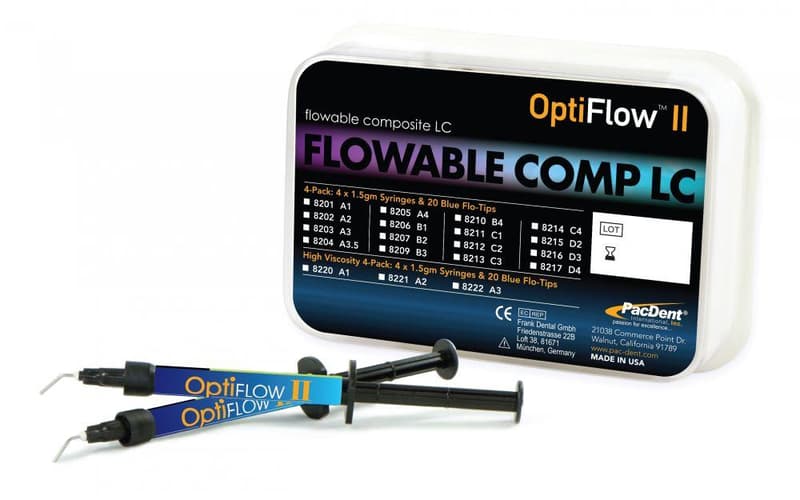 OptiFlow II Flowable Composite A4, 4 x 1.5g Syringes with Flo-Tips, #8205 - OptiFlow II Flowable A4 (4 x1.5gm) - Image 1
