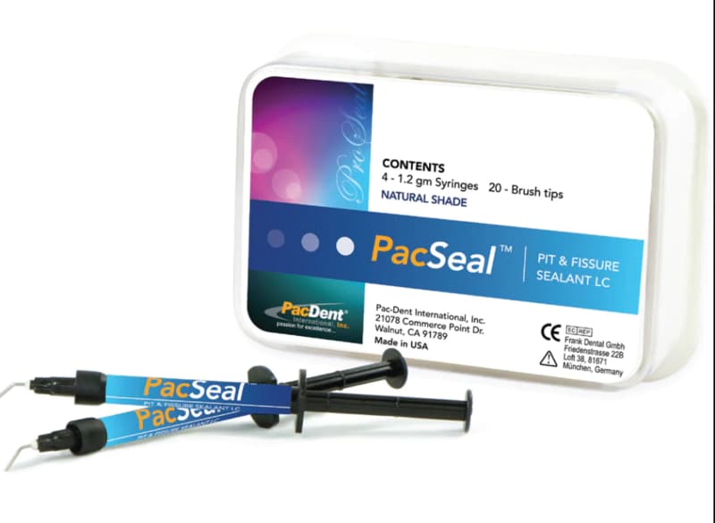 PacSeal Pit & Fissure Sealant, Natural Shade, Light-Cured, 4 x 1.2ml Syringes with 20 Brush Tips, PD-138 thumbnail 6