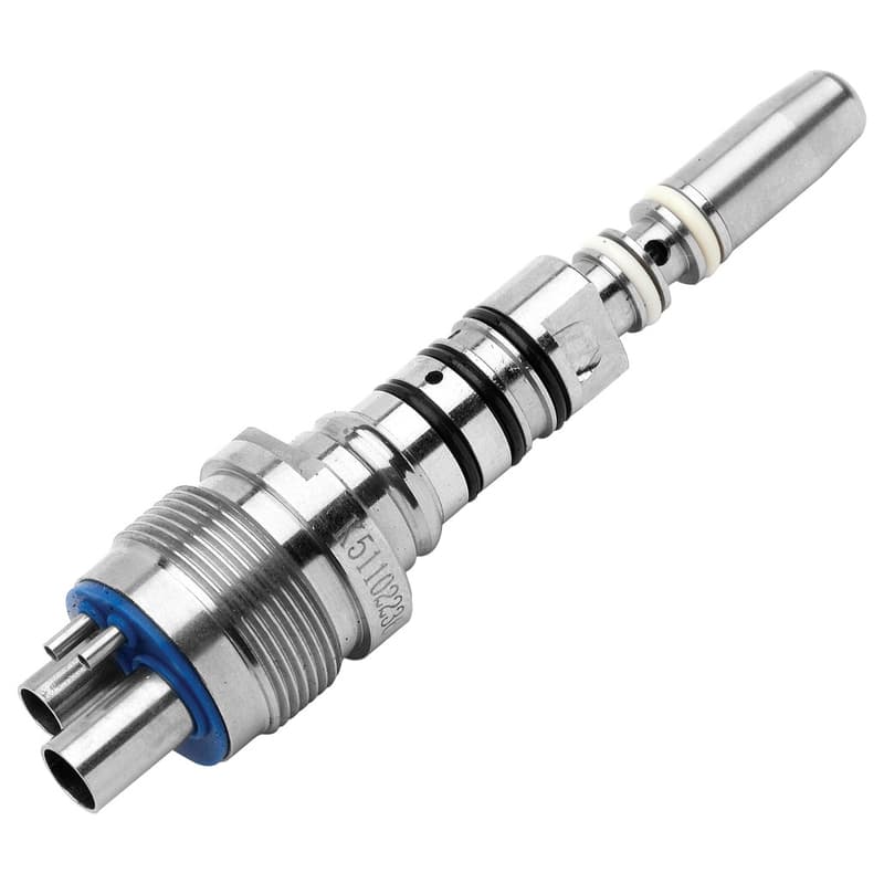 Impact Air 45® Quick Disconnect High Speed Handpiece Coupler, 5 Hole, Fiberoptic, #629 thumbnail 5