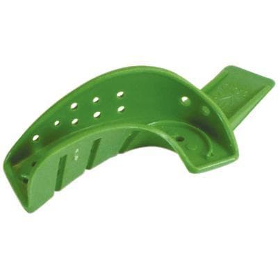 GC Spacer Tray #30D Quad (UL-LR) Perforated, Green, Partial Arch, 12/Box, #250301 - Spacer Tray #30D Quad (UL-LR) (12) - Image 1