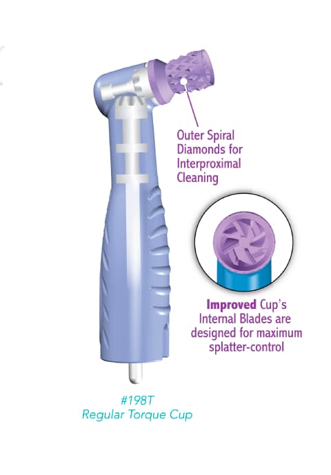 Pac-Dent ProAngle Ergo Disposable Prophy Angle, Torque Cup, Lavender, 500/Box, 198T-500 thumbnail 19