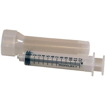 Monoject Hypodermic Syringe, Luer-Lock Tip, 12 mL, Sterile, Rigid Pack, 80/Box, 8881512878 thumbnail 7