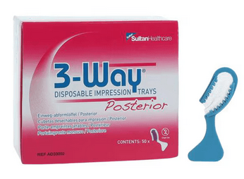 Sultan Three Way Tray Posterior Disposable Bite Registration Trays, Wide Body, 50/Box, #33002 thumbnail 3