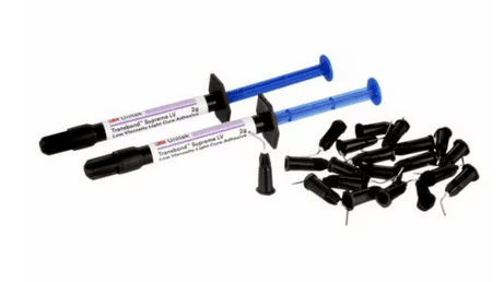 Transbond Supreme LV Adhesive Kit, 2g Syringes, Light Cure, 2 Syringes + 20 Tips #712-046 - Transbond Supreme LV Adhesive Kit - Image 1