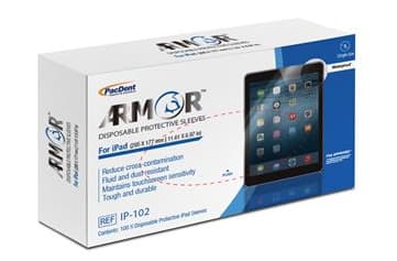 Armor Disposable iPad/Tablet Protective Sleeves, Regular (11.61" x 6.97"), 100/Box, IP-102 thumbnail 3