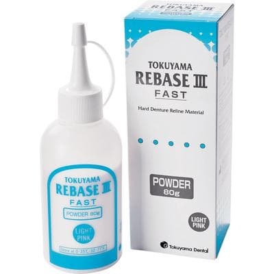 Tokuyama Rebase III Hard Denture Reline Powder, Light Pink, 80g Bottle, Refill, 20661 thumbnail 23