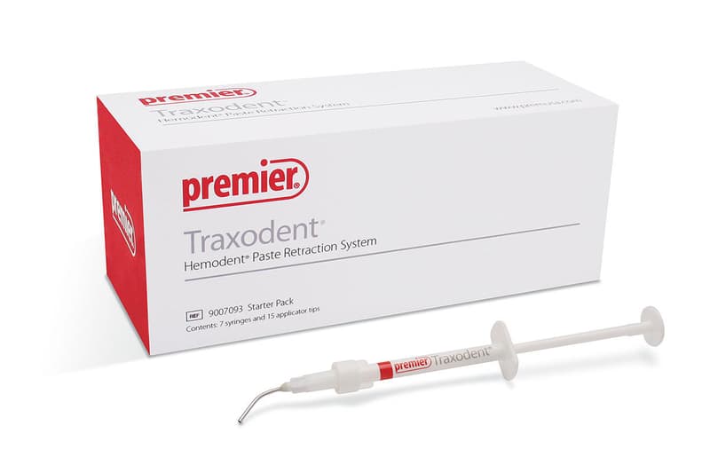 Traxodent Hemostatic Retraction Paste System, Starter Pack, 7 x 0.7g Syringes with 15 Bendable Tips, 9007093 thumbnail 22