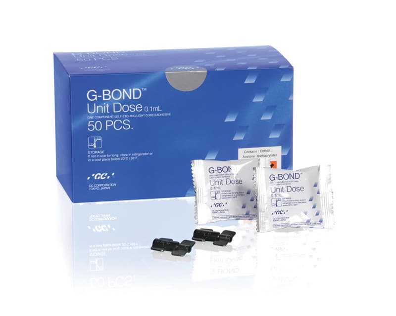 GC G-Bond Single Component Adhesive Unit Dose, 50x0.1ml, #002302 - G-Bond (SE & LC) Adh Unit Dose (50x0.1ml - Image 1