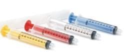 Vista Apex Colored Luer-Lock Irrigating Syringe, 3cc, Red, 80/Box, #317158 thumbnail 8