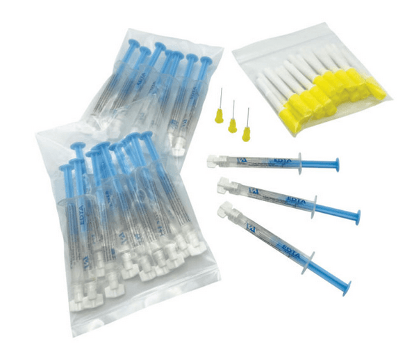Vista Apex EDTA 17% Aqueous Chelating Agent Unit Dose Kit, 20 x 0.6 mL Prefilled Syringes with 27 Ga Side-Vent Irrigating Tips, #317002 thumbnail 9