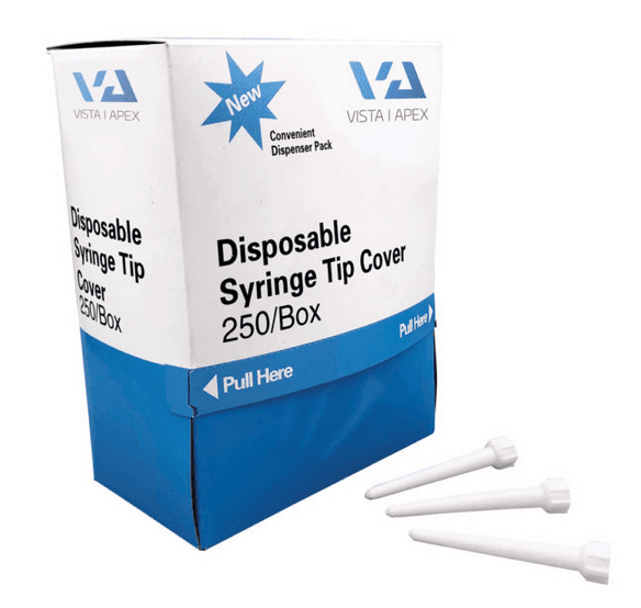 Vista Apex Syringe Tip Covers, Hydrophobic Suck-Back Protection, 250/Bag, 301002 thumbnail 10