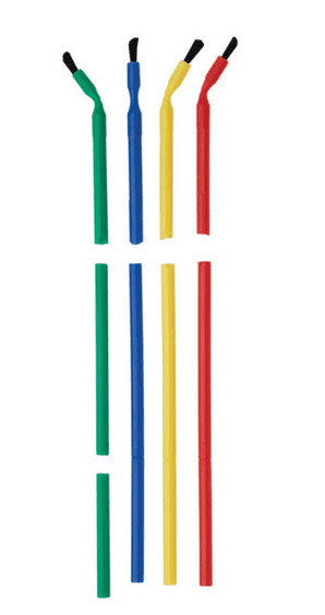 Vista Apex Bendable Snap Apart Brush Applicators, Fine, White Tipped, 432/Box, #204003 thumbnail 4