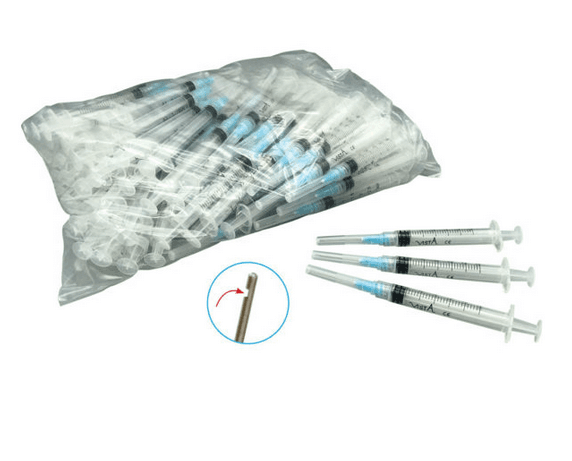 Vista-Probe Pre-Tipped Syringe, 3cc Luer Lock, 23 Gauge (Blue) Irrigating Tip, 100/Box, #316233 thumbnail 7