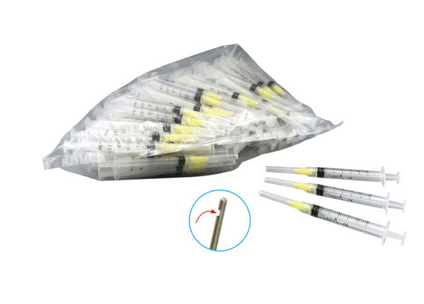 Vista-Probe Pre-Tipped Syringes, 3cc Luer Lock, 27 Gauge Closed-End Side-Port Tips, 100/Box thumbnail 8