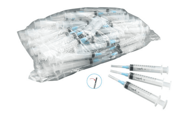 Vista-Probe Pre-Tipped Syringes, 12cc Luer Lock with 23 Gauge Closed-End Side-Port Tip, 100/Box, 316213 thumbnail 4