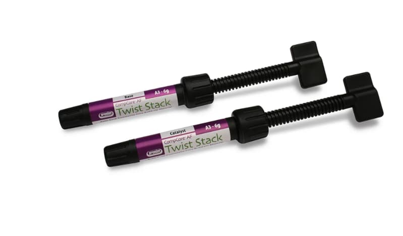 CompCore AF Twist White (1-6g) Hand Mix, Dual Cure Core Build-Up Material, #3001490 thumbnail 2